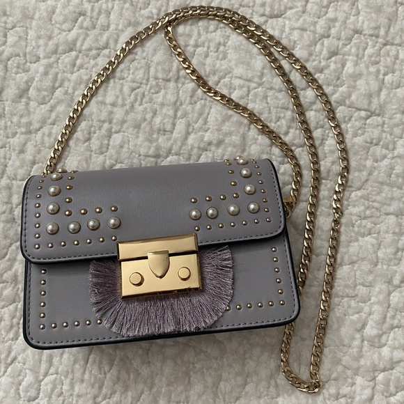 Topshop Studded Buckle Cross Body Bag - Picture 2 of 5